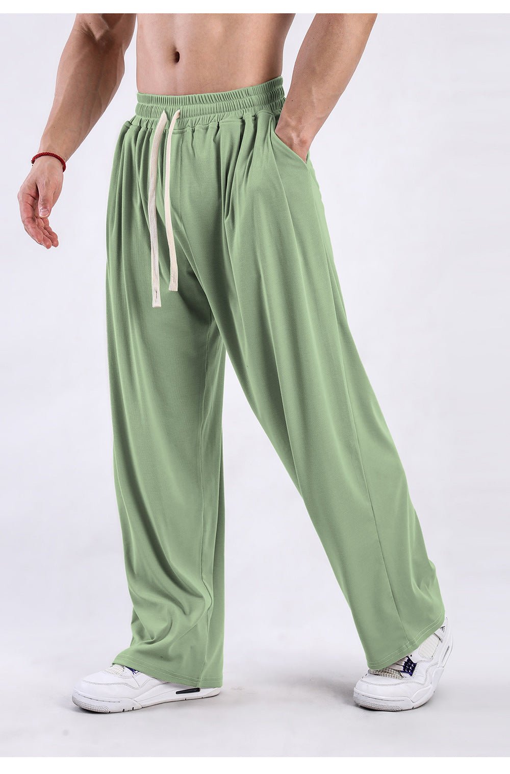 Men’s Wide - Leg Pants - Draping Casual Trousers - MRC STOREpant'sMy StoreMen’s Wide - Leg Pants - Draping Casual Trousers My Store MRC STORECJXX243040427AZGreenL