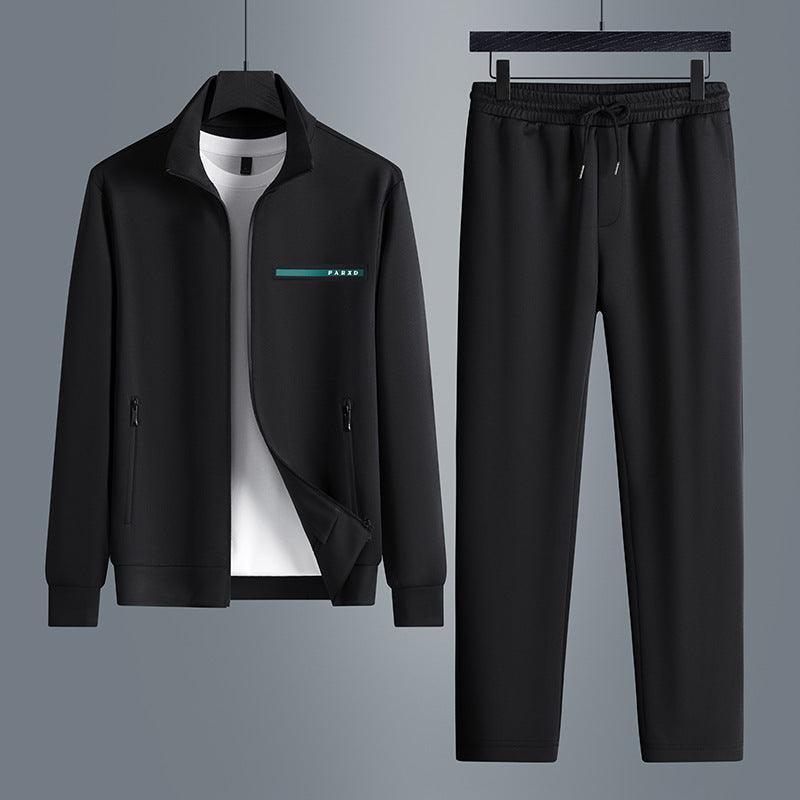 High - End Men's Two Piece Long Sleeved Casual Sports Suit - MRC STOREsetMy StoreHigh - End Men's Two Piece Long Sleeved Casual Sports Suit - MRC STOREMRC STORECJTW216492909IRBlack2XL