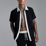 Men's Fashion Sports & Leisure Two - Piece Suit – Printed Polyester Outfit - MRC STOREsetMy StoreMen's Fashion Sports & Leisure Two - Piece Suit – Printed Polyester Outfit My Store  66.24MRC STORECJDS1783683-Black-2XLBlack2XL