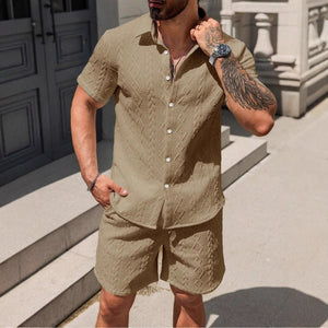 Casual Shirt - Loose Short Sleeve - MRC STOREsetMy StoreMen’s Casual Shirt - Loose Short Sleeve My Store  27.32MRC STORECJTW235414513MNKhakiL