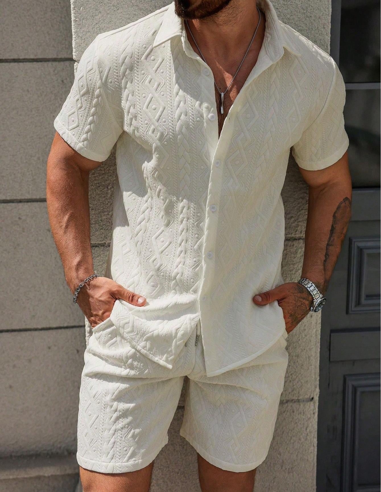 Casual Shirt - Loose Short Sleeve - MRC STOREsetMy StoreMen’s Casual Shirt - Loose Short Sleeve My Store MRC STORECJTW235414503CXWhiteL