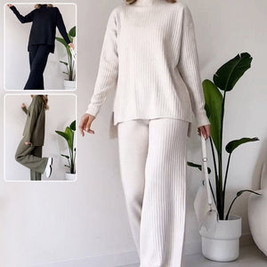 Knitted Suit - Turtleneck Loose Set - MRC STOREsetMy StoreWomen’s Knitted Suit - Turtleneck Loose Set My Store MRC STORECJLS213750604DWWhiteL