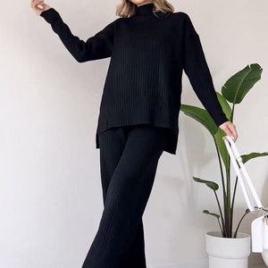 Knitted Suit - Turtleneck Loose Set - MRC STOREsetMy StoreWomen’s Knitted Suit - Turtleneck Loose Set My Store  32.44MRC STORECJLS213750611KPBlackL