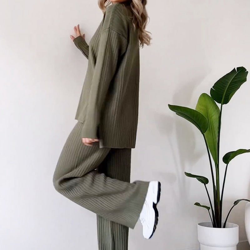 Knitted Suit - Turtleneck Loose Set - MRC STOREsetMy StoreWomen’s Knitted Suit - Turtleneck Loose Set My Store  32.44MRC STORECJLS213750618RIGreenL