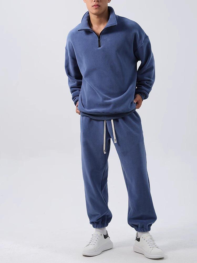 Men’s Fleece Sports Suit – Wide Loose Set - MRC STOREsetMy StoreMen’s Wide Loose Fleece Sports Suit Set Sweatshirt,Sweatpants - Ultimate Comfort and Style - MRC STOREMRC STORECJYD222158007GTPinkL