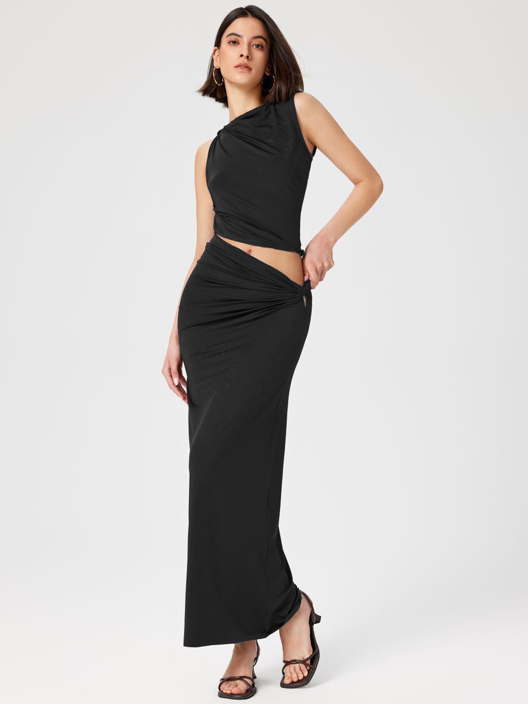 Women’s Fashion Suit - Sleeveless Long Skirt Set - MRC STOREsetMy StoreWomen’s Fashion Suit - Sleeveless Long Skirt Set My Store  33.99MRC STORECJYD238238819SHBlackL