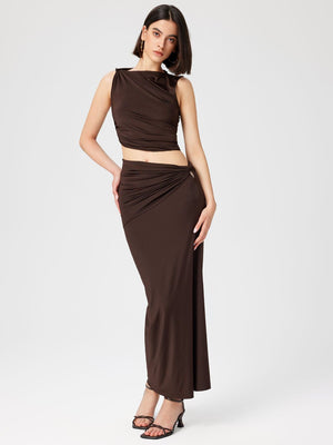 Women’s Fashion Suit - Sleeveless Long Skirt Set - MRC STOREsetMy StoreWomen’s Fashion Suit - Sleeveless Long Skirt Set My Store  33.99MRC STORECJYD238238805EVDark BrownL