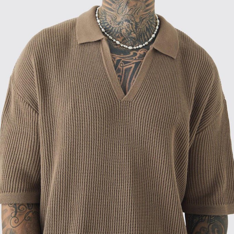 Men’s Casual Shirt - Polo V - Neck Short Sleeve - MRC STOREshirtMy StoreMen’s Casual Shirt - Polo V - Neck Short SleeveMRC STORECJDS228543009IRGrayL