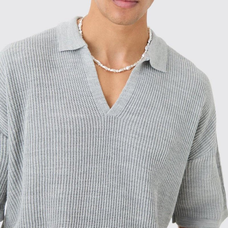 Men’s Casual Shirt - Polo V - Neck Short Sleeve - MRC STOREshirtMy StoreMen’s Casual Shirt - Polo V - Neck Short SleeveMRC STORECJDS228543009IRGrayL