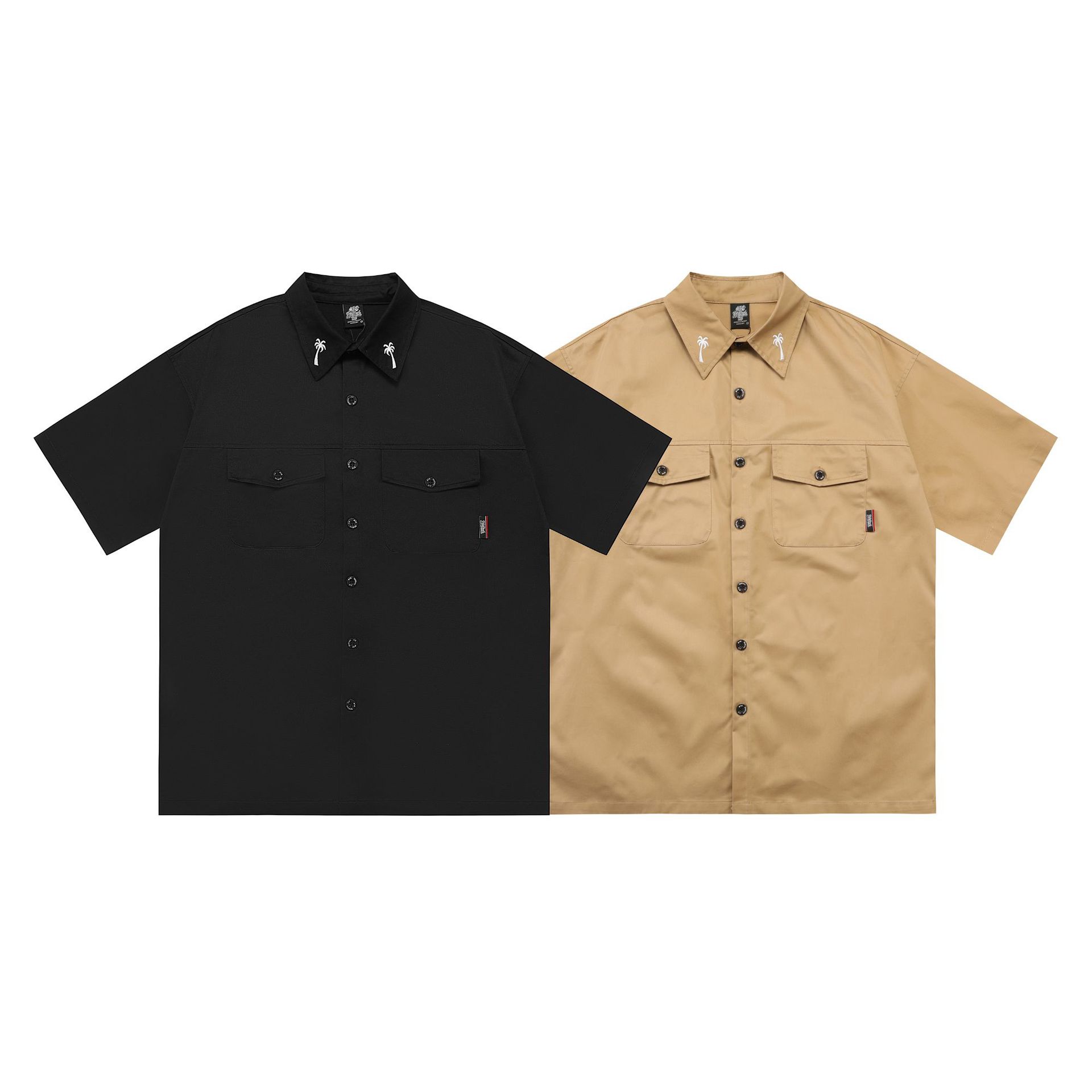 Men’s Plus Size Shirt - Embroidered Work Loose - MRC STOREshirtMy StoreMen’s Plus Size Shirt - Embroidered Work Loose My Store MRC STORECJDS240359606FUKhakiL