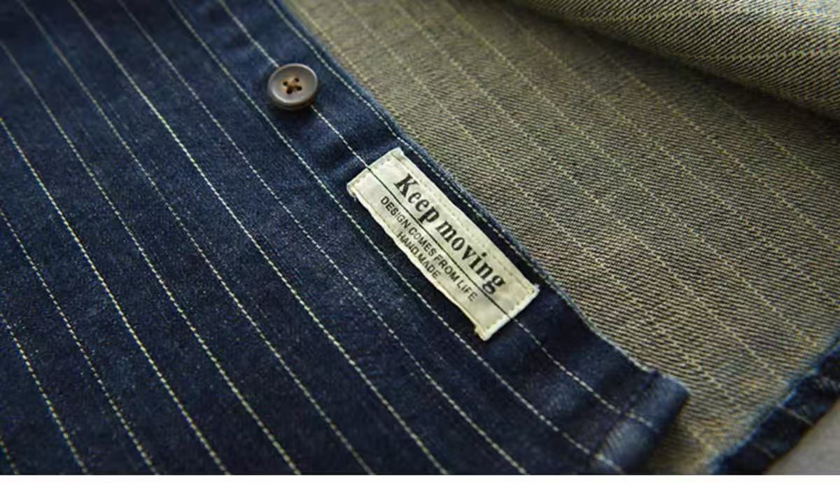 Men’s Denim Shirt - Striped Dark Blue Coat - MRC STOREshirtMy StoreMen’s Denim Shirt - Striped Dark Blue Coat My Store MRC STORECJDS235429404DWDark Blue2XL