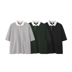 Men’s Polo Shirt - Mountain Contrast Lapel - MRC STOREshirtMy StoreMen’s Polo Shirt - Mountain Contrast Lapel My Store MRC STORECJYH233225105EVReactive BlackL