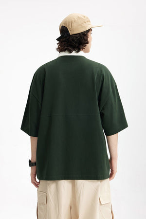 Men’s Polo Shirt - Mountain Contrast Lapel - MRC STOREshirtMy StoreMen’s Polo Shirt - Mountain Contrast Lapel My Store MRC STORECJYH233225108HSDark GreenL