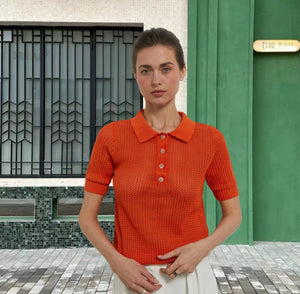 Women’s Knitwear Top - See - Through V - Neck - MRC STOREshirtMy StoreWomen’s Knitwear Top - See - Through V - Neck My Store  25.87MRC STORECJCS233726109IROrange RedL