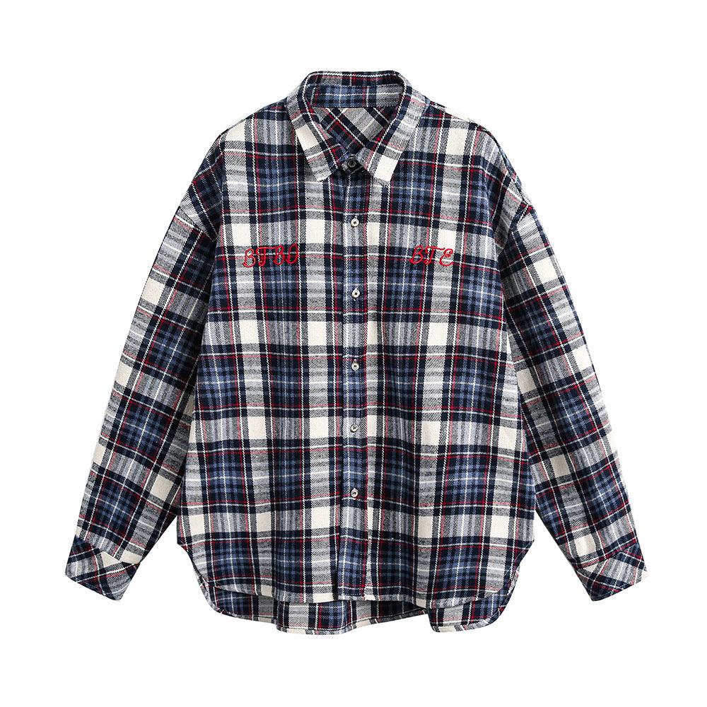 Plaid Casual Shirt – Front Short, Back Long - MRC STOREshirtMy StoreAutumn Women's Plaid Casual Shirt – Front Short Back Long Cotton Blend Cardigan - MRC STOREMRC STORECJDS225913202BYNavy BlueL