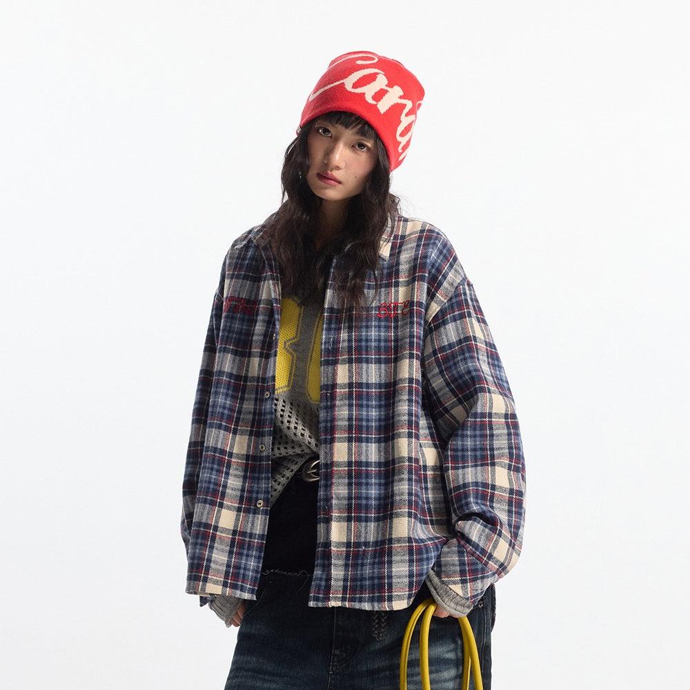 Plaid Casual Shirt – Front Short, Back Long - MRC STOREshirtMy StoreAutumn Women's Plaid Casual Shirt – Front Short Back Long Cotton Blend Cardigan - MRC STOREMRC STORECJDS225913202BYNavy BlueL