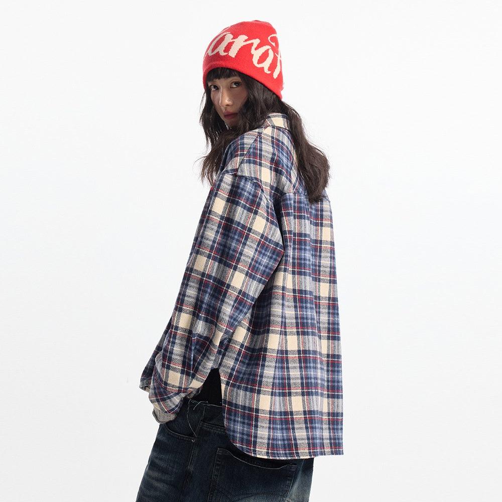 Plaid Casual Shirt – Front Short, Back Long - MRC STOREshirtMy StoreAutumn Women's Plaid Casual Shirt – Front Short Back Long Cotton Blend Cardigan - MRC STOREMRC STORECJDS225913206FUKhakiL