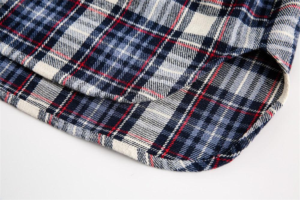 Plaid Casual Shirt – Front Short, Back Long - MRC STOREshirtMy StoreAutumn Women's Plaid Casual Shirt – Front Short Back Long Cotton Blend Cardigan - MRC STOREMRC STORECJDS225913202BYNavy BlueL