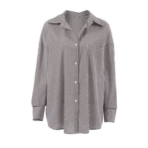 Plaid Shirt - Loose Cotton Fit - MRC STOREshirtMy StoreWomen’s Plaid Shirt - Loose Cotton 65cm Fit My Store MRC STORECJYD210691303CXPlaidL