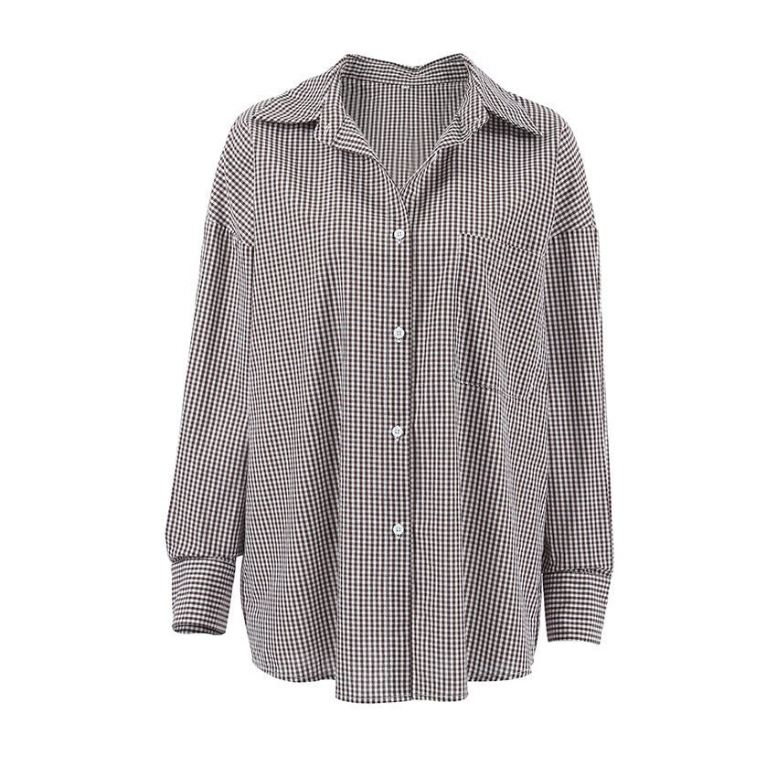 Plaid Shirt - Loose Cotton Fit - MRC STOREshirtMy StoreWomen’s Plaid Shirt - Loose Cotton 65cm Fit My Store MRC STORECJYD210691303CXPlaidL