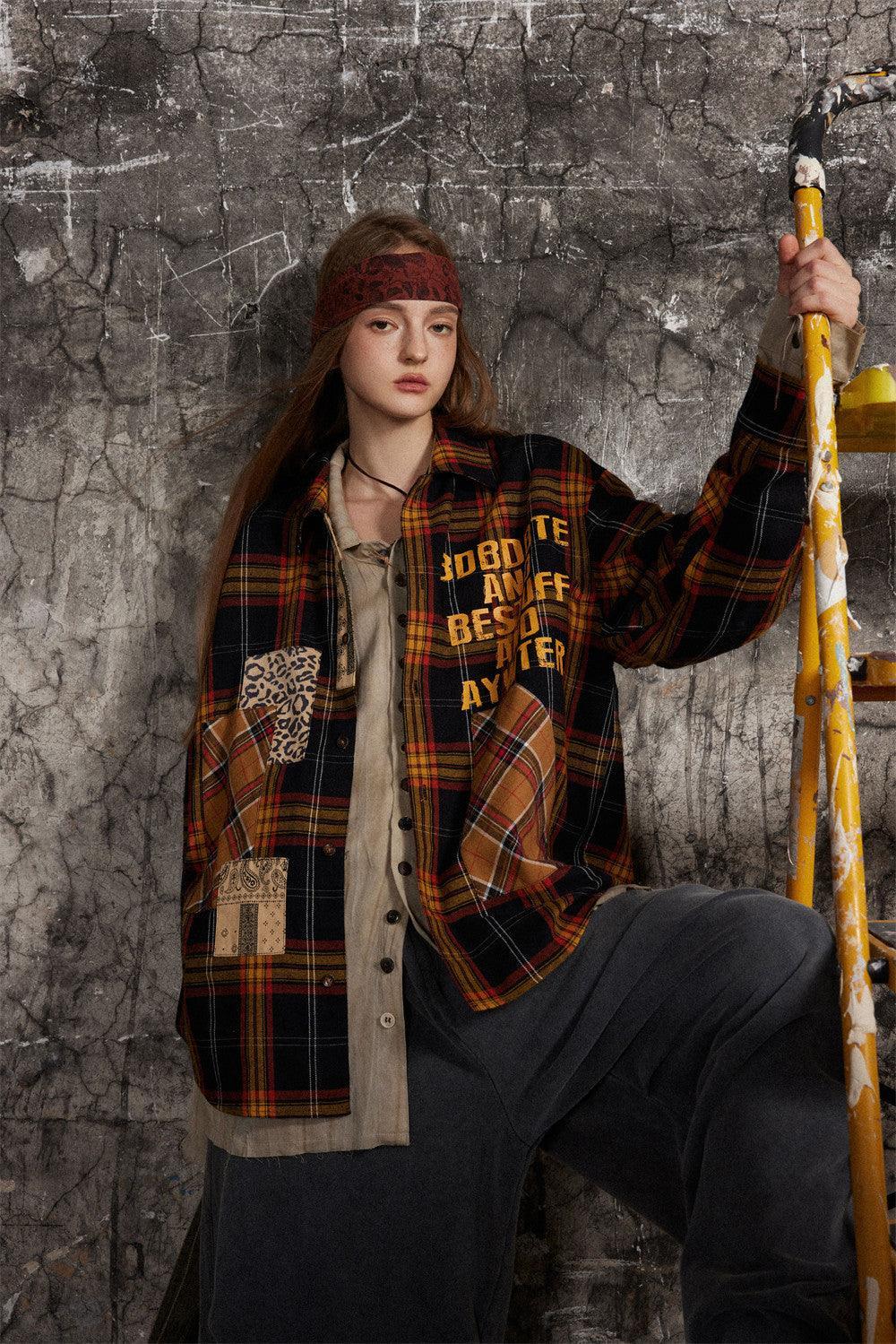 Fashion Letter Print Irregular Pocket Lapel Shirt - Loose Long Sleeve Streetwear in Yellow & Black - MRC STOREshirtMy StoreFashion Letter Print Irregular Pocket Lapel Shirt - Loose Long Sleeve Streetwear in Yellow & Black - MRC STOREMRC STORECJDS195341302BYYellow And BlackL