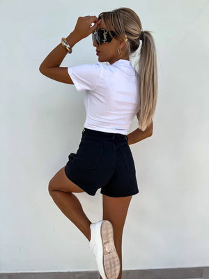 Women’s Denim Shorts - Rhinestone Straight - MRC STOREShortsMy StoreWomen’s Denim Shorts - Rhinestone Straight My Store MRC STORECJNZ235544207GTDenim BlueL