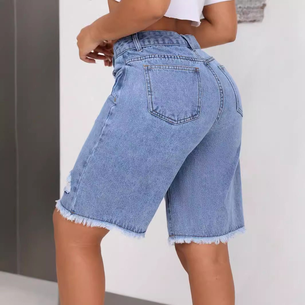 INS Casual Ripped Jeans Shorts – Blue Loose Street Hipster Style - MRC STOREShortsMy StoreINS Casual Ripped Jeans Shorts – Blue Loose Street Hipster Style - MRC STOREMRC STORECJNZ226464604DWBlueL