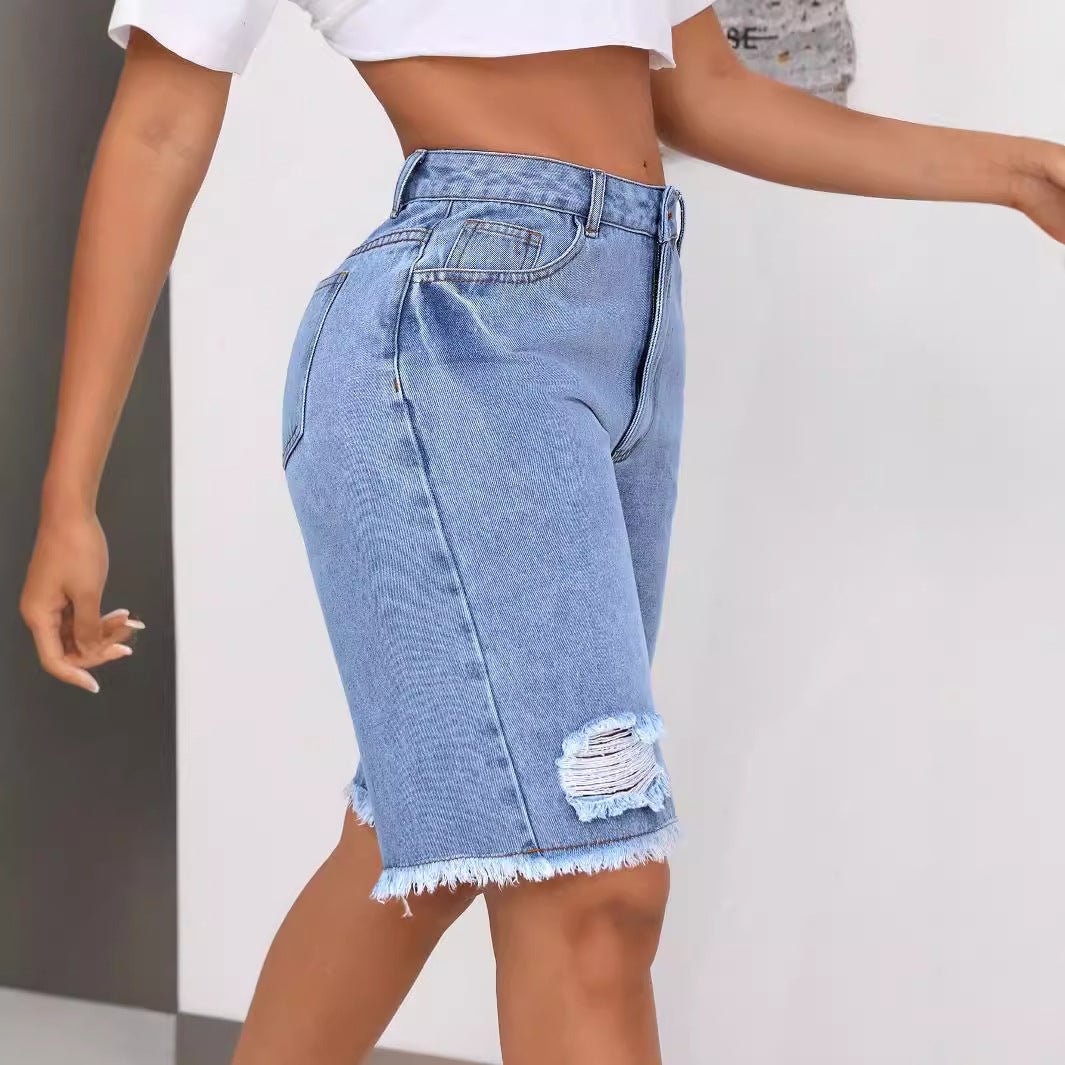 INS Casual Ripped Jeans Shorts – Blue Loose Street Hipster Style - MRC STOREShortsMy StoreINS Casual Ripped Jeans Shorts – Blue Loose Street Hipster Style - MRC STOREMRC STORECJNZ226464604DWBlueL