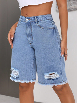 INS Casual Ripped Jeans Shorts – Blue Loose Street Hipster Style - MRC STOREShortsMy StoreINS Casual Ripped Jeans Shorts – Blue Loose Street Hipster Style - MRC STOREMRC STORECJNZ226464604DWBlueL
