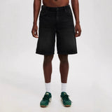 Loose Jeans - Middle Pants Street Style - MRC STOREShortsMy StorePerson wearing black shorts on a white backgroundMRC STORECJYD238657908HSLBlack