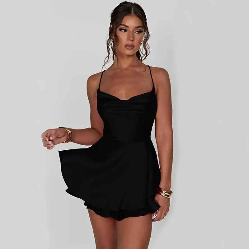 Black elegant women's skirt from My Store, showcasing a sleek, tailored design perfect for formal or stylish occasions.