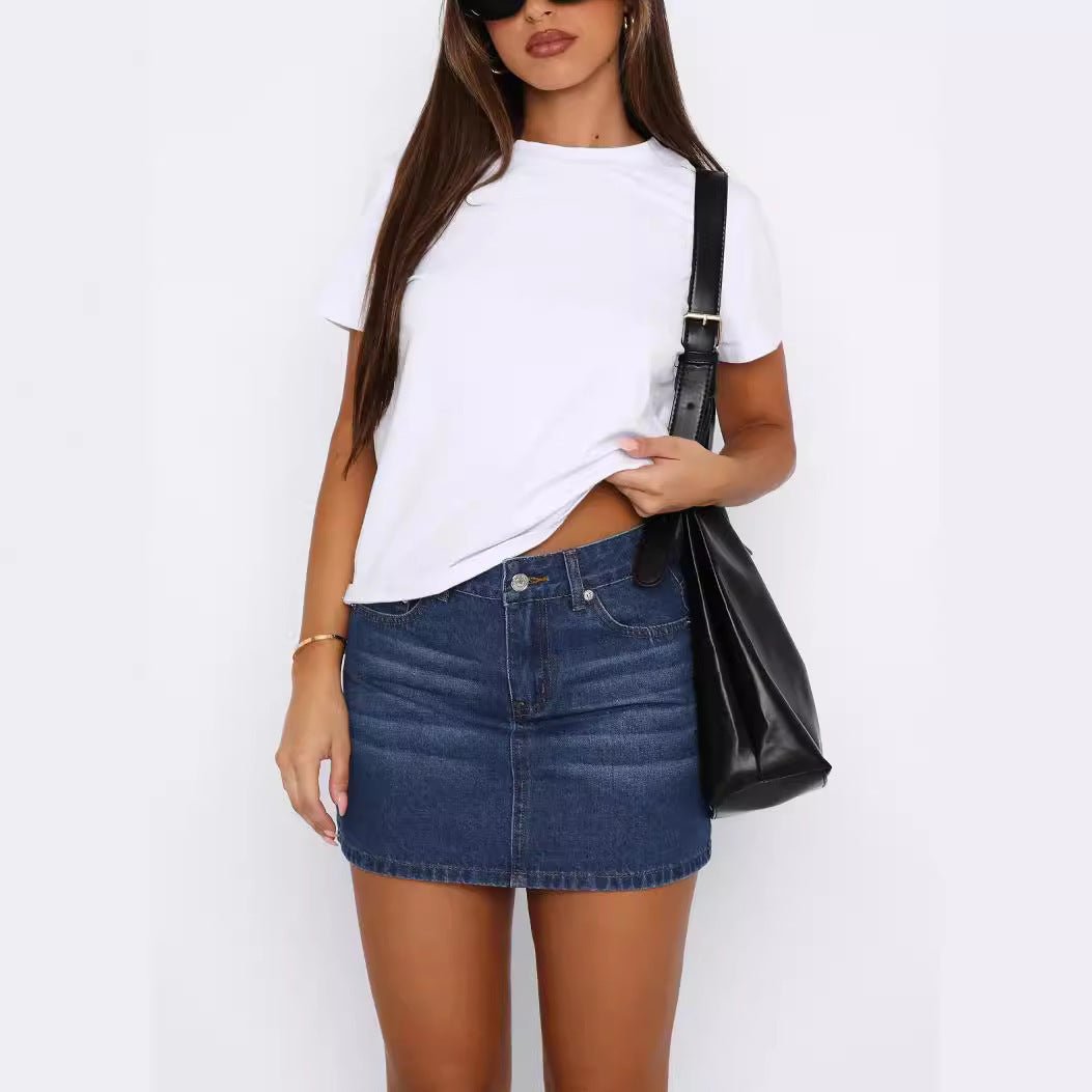 Women’s Denim Skirt - Retro Slim Stretch Fit - MRC STOREskirtMy StoreWomen’s Denim Skirt - Retro Slim Stretch FitMRC STORECJQZ243570303CXDark BlueL