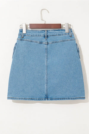 Women’s High Waist Denim Skirt - Trendy A - Line - MRC STOREskirtMy StoreWomen’s High Waist Denim Skirt - Trendy A - Line My Store MRC STORECJQZ240536203CXBLUEL