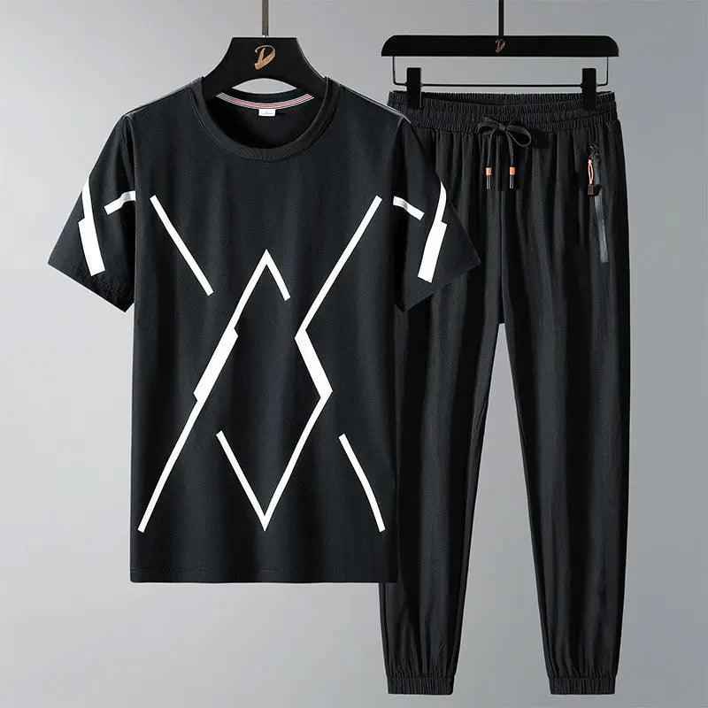 Summer Silk Sports Suit - MRC STOREsports suitMy StoreSummer Silk Sports SuitMRC STORECJTW199248927AZBlack5XL