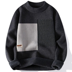 Men's Contrast Panel Knit Sweater – Perfect for Autumn and Winter - MRC STORESweaters & HoodiesMy StoreMen's Contrast Panel Knit Sweater – Perfect for Autumn and Winter - MRC STOREMRC STORECJYD216155912LOGray4XL