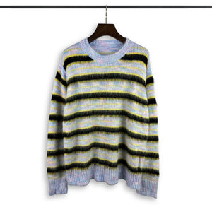 Striped Loose Fit Sweater – High Street Style - MRC STORESweaters & HoodiesMy StoreHigh Street Loose - Fit Striped Sweater – Trendy American Style for Autumn - MRC STOREMRC STORECJYD223595714NMLight PurpleL
