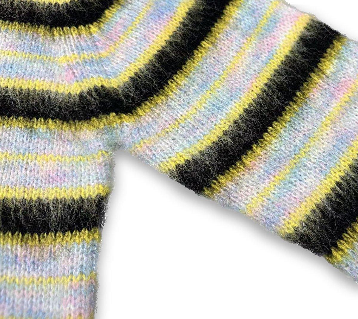 Striped Loose Fit Sweater – High Street Style - MRC STORESweaters & HoodiesMy StoreHigh Street Loose - Fit Striped Sweater – Trendy American Style for Autumn - MRC STOREMRC STORECJYD223595714NMLight PurpleL