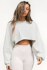 Round Neck Distressed Sweater – Short Sports - MRC STORESweaters & HoodiesMy StoreWomen's Round Neck Distressed Sports Sweater – European & American Short Pullover - MRC STOREMRC STORECJWY215995803CXGray And WhiteL