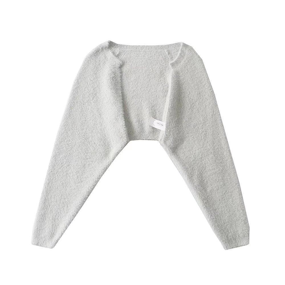 Furry Long Sleeve Cropped Cardigan – Loose Fit - MRC STORESweaters & HoodiesMy StoreFurry Long Sleeve Cropped women's Cardigan Sweater – Soft Loose Fit Blouse Coat - MRC STOREMRC STORECJMY219455008HSLight GrayM