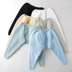 Furry Long Sleeve Cropped Cardigan – Loose Fit - MRC STORESweaters & HoodiesMy StoreFurry Long Sleeve Cropped women's Cardigan Sweater – Soft Loose Fit Blouse Coat - MRC STOREMRC STORECJMY219455006FUApricotM