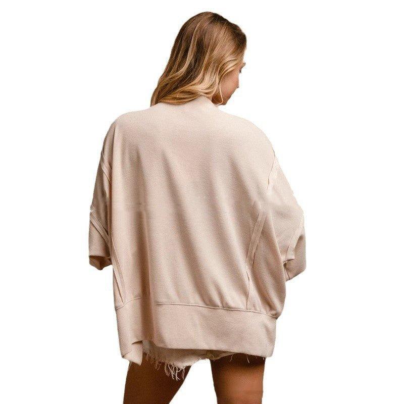 Love Letter Embroidery Stitching Sweater - Loose Casual Top - MRC STORESweaters & HoodiesMy StoreLove Letter Embroidery Stitching Sweater - Loose Casual Top - MRC STOREMRC STORECJWY225133703CXBeigeL