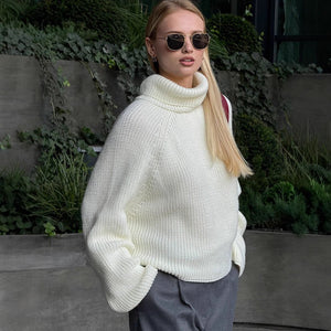Women’s White Pullover Loose Sweater - MRC STORESweaters & HoodiesMy StoreWomen’s White Pullover Loose Sweater My Store MRC STORECJMY249045303CXBeigeL