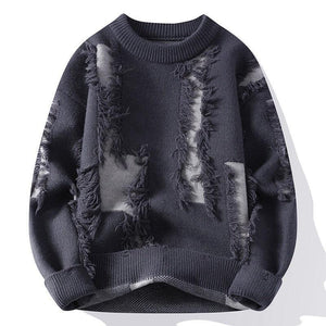 Distressed Knit Patchwork Pullover Sweater – A Bold Statement for Winter Style - MRC STORESweaters & HoodiesMy StoreDistressed Knit Patchwork Pullover Sweater – A Bold Statement for Winter Style - MRC STOREMRC STORECJYD223445901AZGray White165cm