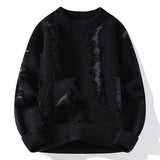 Distressed Knit Patchwork Pullover Sweater – A Bold Statement for Winter Style - MRC STORESweaters & HoodiesMy StoreDistressed Knit Patchwork Pullover Sweater – A Bold Statement for Winter Style - MRC STOREMRC STORECJYD223445925YBBlack165cm