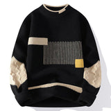 Colorblock Knitwear Cozy Loose - Fit Winter Sweater - MRC STORESweaters & HoodiesMy StoreMen's Fashion Colorblock Knitwear – Cozy Loose - Fit Winter Sweater - MRC STOREMRC STORECJYD226116410JQBlack2XL