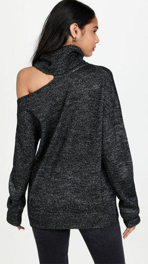 Elegant Off Shoulder Women's Sweater with Abstract Design - MRC STORESweaters & HoodiesMy StoreElegant Off Shoulder Women's Sweater with Abstract Design - MRC STOREMRC STORECJMY225336115OLDark Gray MelangeL