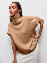 Loose Mock Neck Casual Sweater – Comfortable Pullover for Everyday Wear - MRC STORESweaters & HoodiesMy StoreLoose Mock Neck Casual Sweater – Comfortable Pullover for Everyday Wear - MRC STOREMRC STORECJMY229174627AZCamelL