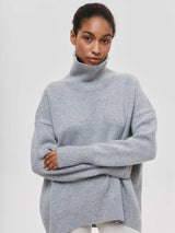 Loose Mock Neck Casual Sweater – Comfortable Pullover for Everyday Wear - MRC STORESweaters & HoodiesMy StoreLoose Mock Neck Casual Sweater – Comfortable Pullover for Everyday Wear - MRC STOREMRC STORECJMY229174607GTSilver GrayL
