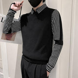 Two Piece Slim Fit Knitted Sweater Set – Stylish & Versatile - MRC STORESweaters & HoodiesMy StoreTwo Piece Slim Fit Knitted Sweater Set – Stylish & Versatile - MRC STOREMRC STORECJYD223559007GTBlackL