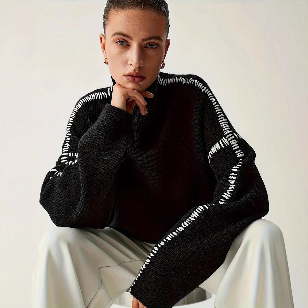 Women’s Black Round Neck Long Sleeve Top - MRC STORESweaters & HoodiesMy StoreWomen’s Black Round Neck Long Sleeve Top My Store MRC STORECJMY249025903CXBlackL